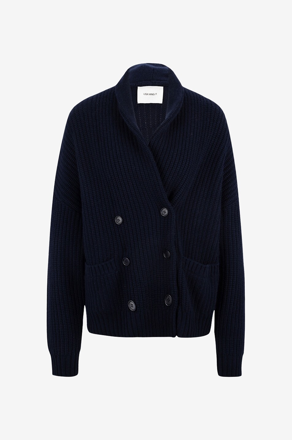 Annalike double-breasted cashmere cardigan