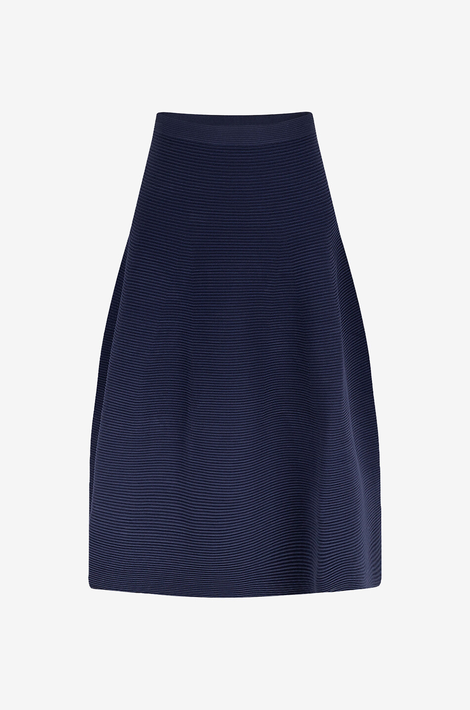 Jupe midi évasé en maille texturée Jennifer