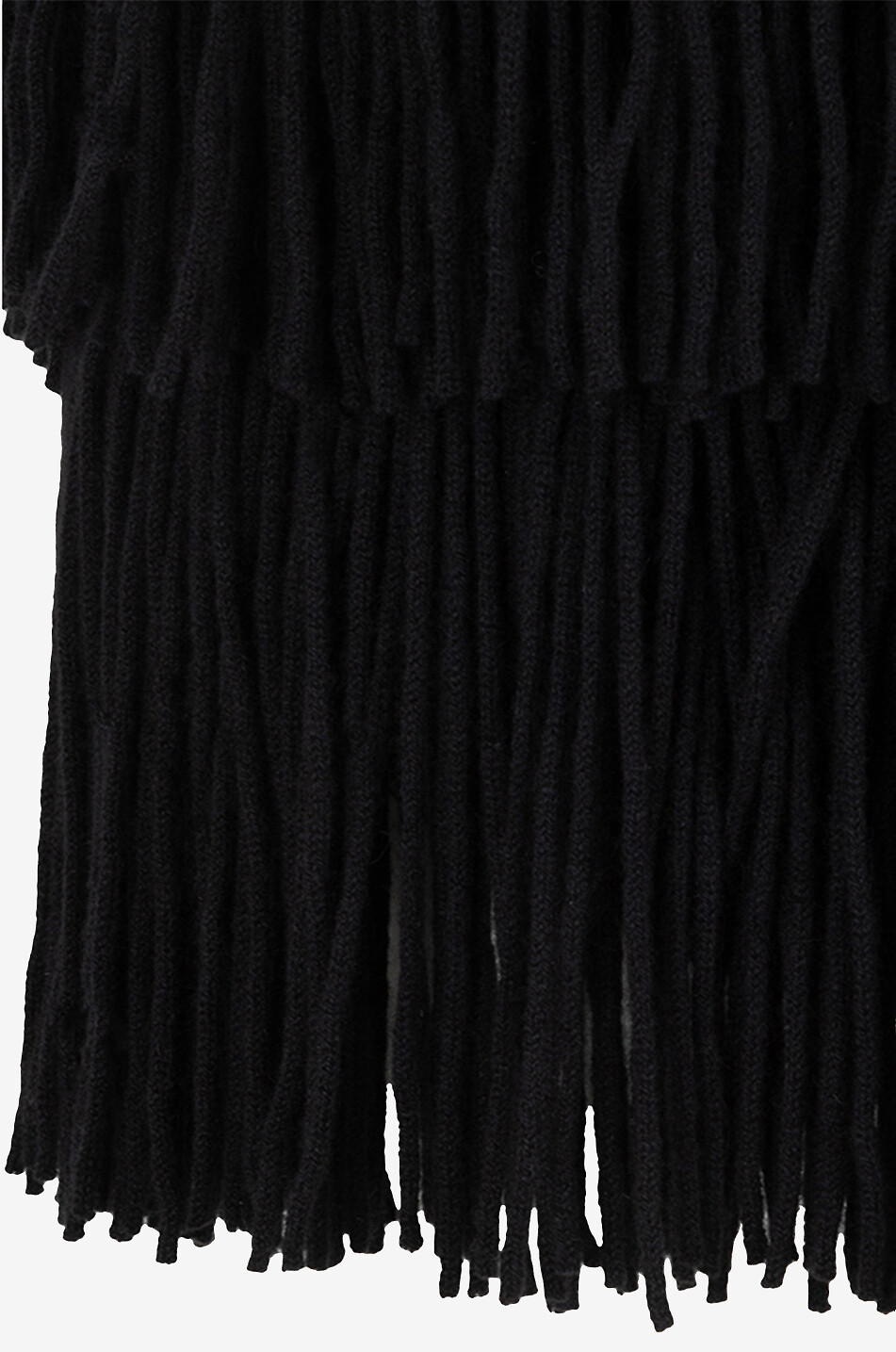 Kailin fringed cashmere miniskskirt