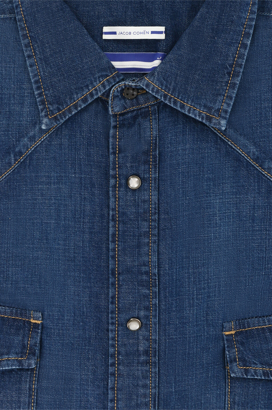 Langärmeliges Hemd aus Denim Western
