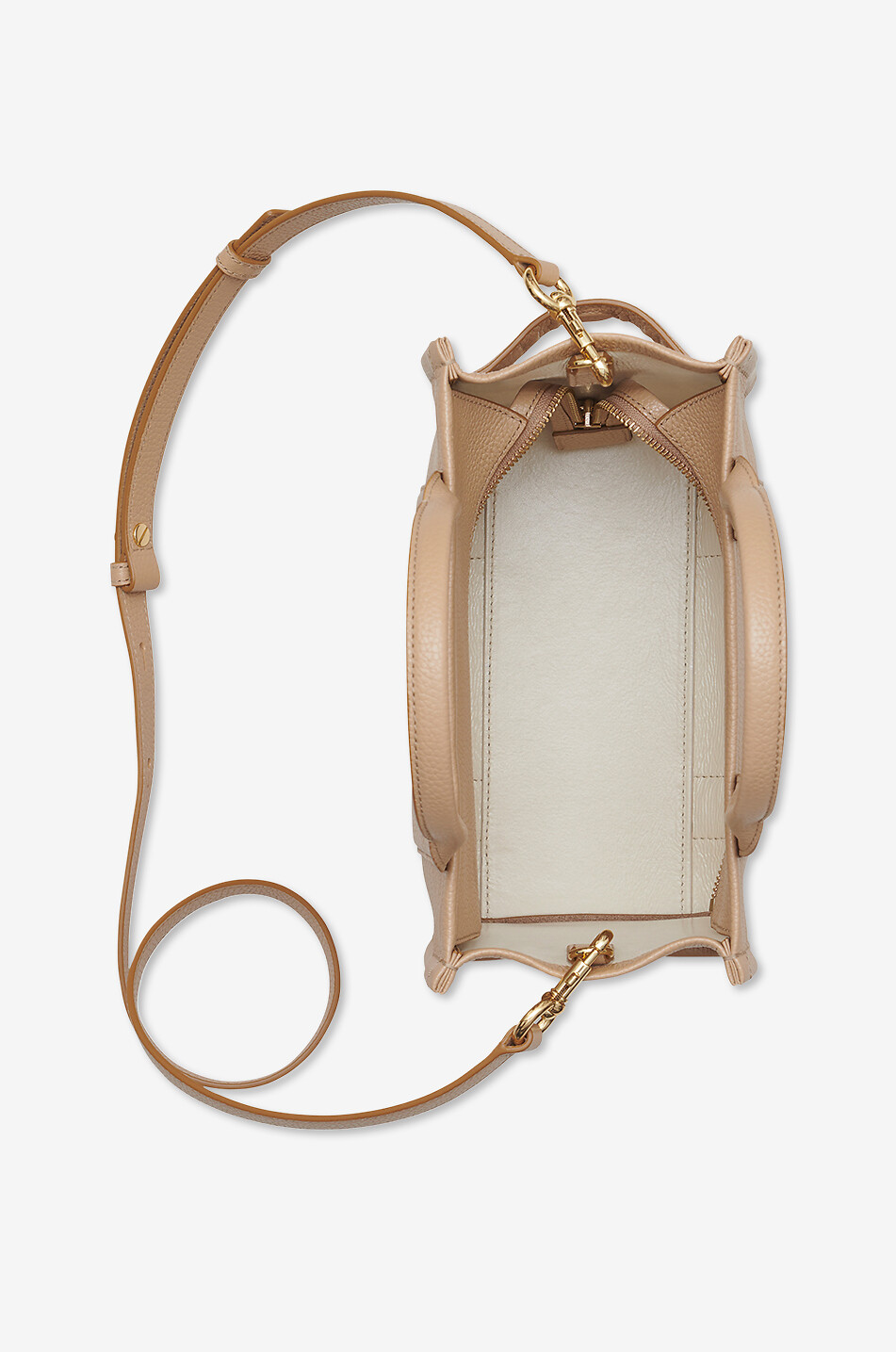 MARC JACOBS Sac cabas en cuir The Small Tote Bag Femme CAMEL 7