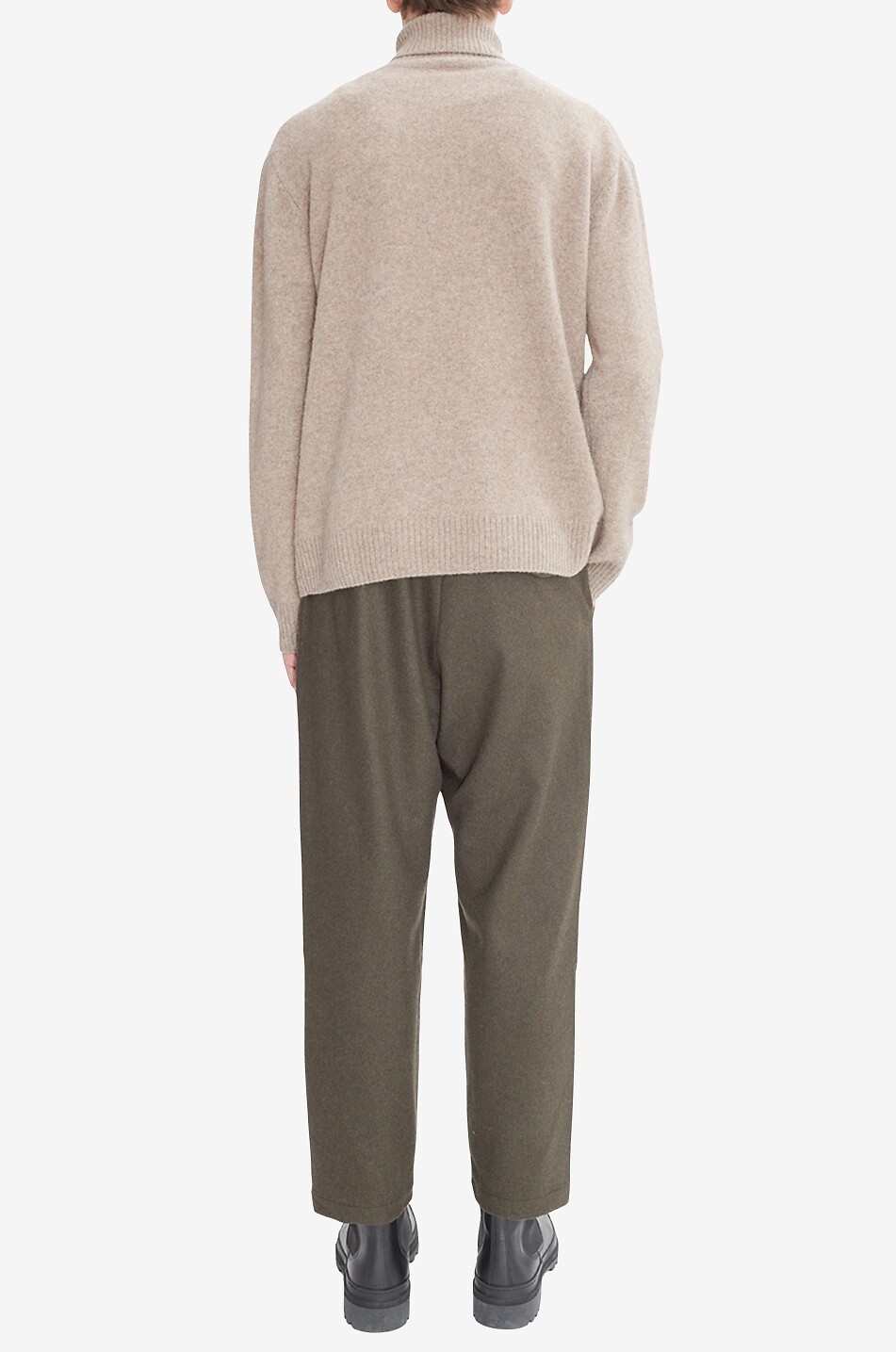 A.P.C. Marc wool and cashmere turtleneck jumper Men BEIGE 4