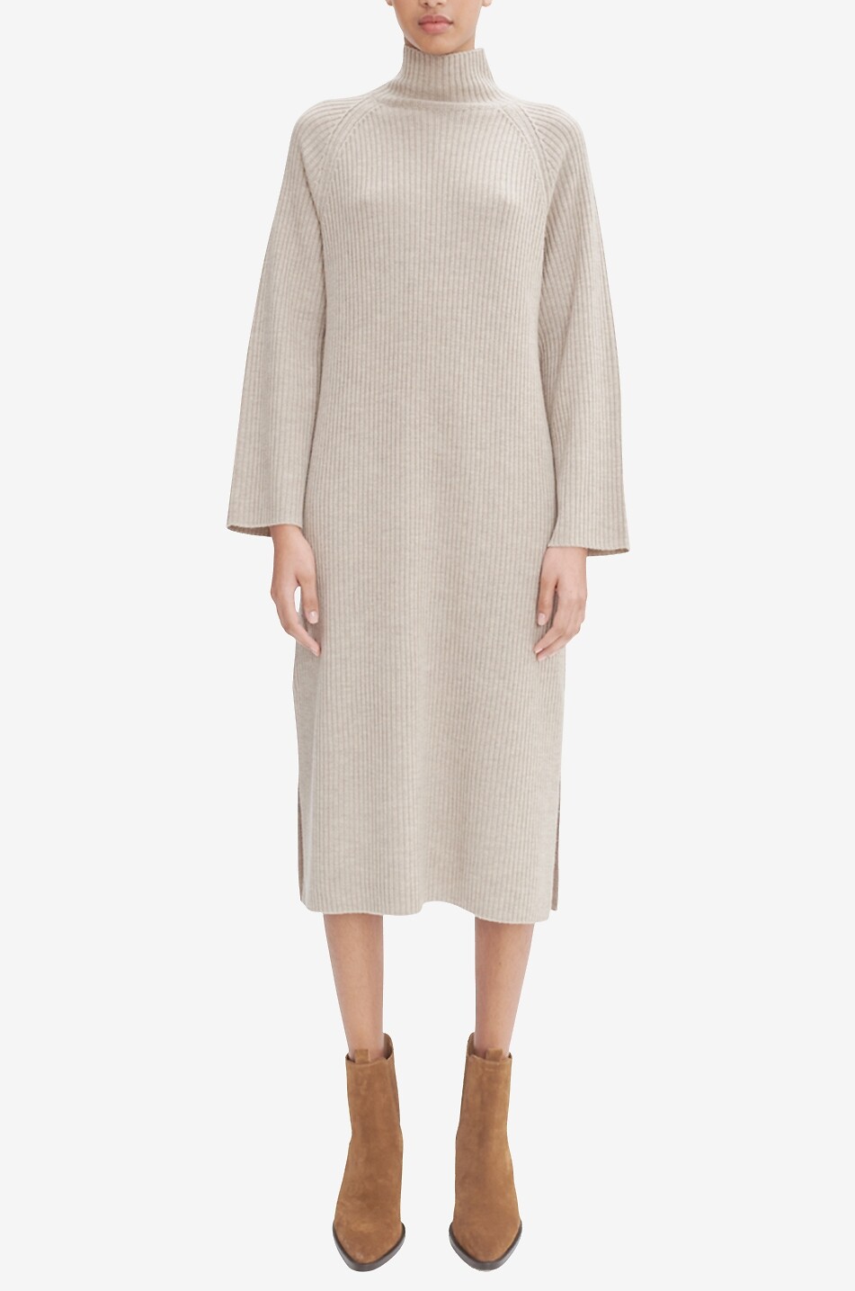 A.P.C. Midi-Strickkleid aus Merinowolle Prisca Damen BEIGE 2