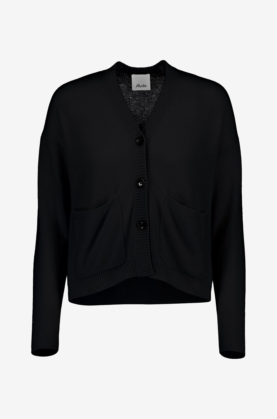 Cardigan boutonné à col V en cachemire