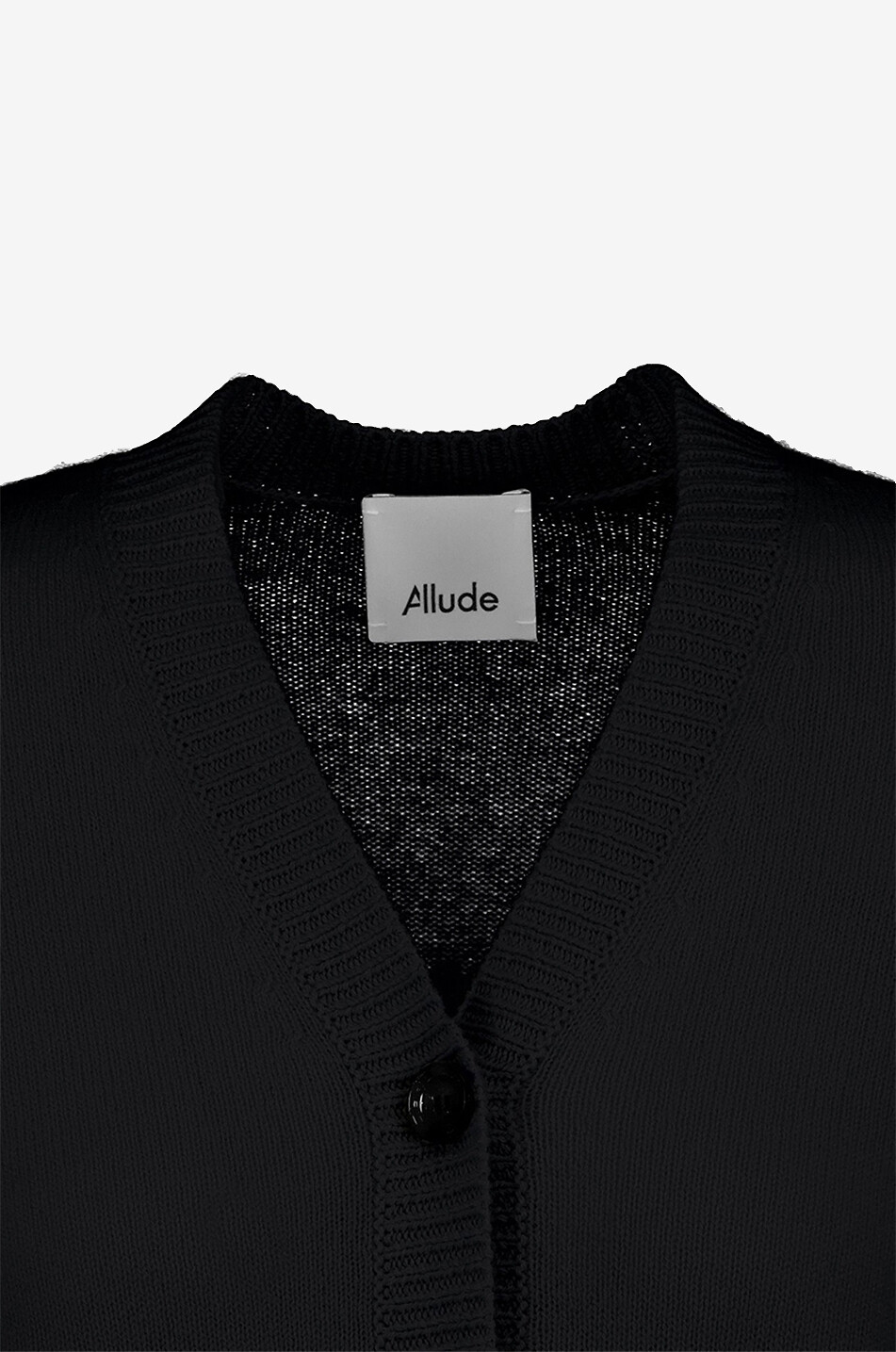 Button-down cashmere V-neck cardigan