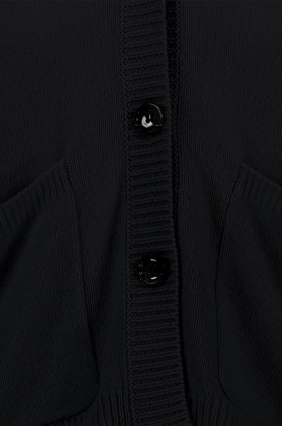 Button-down cashmere V-neck cardigan