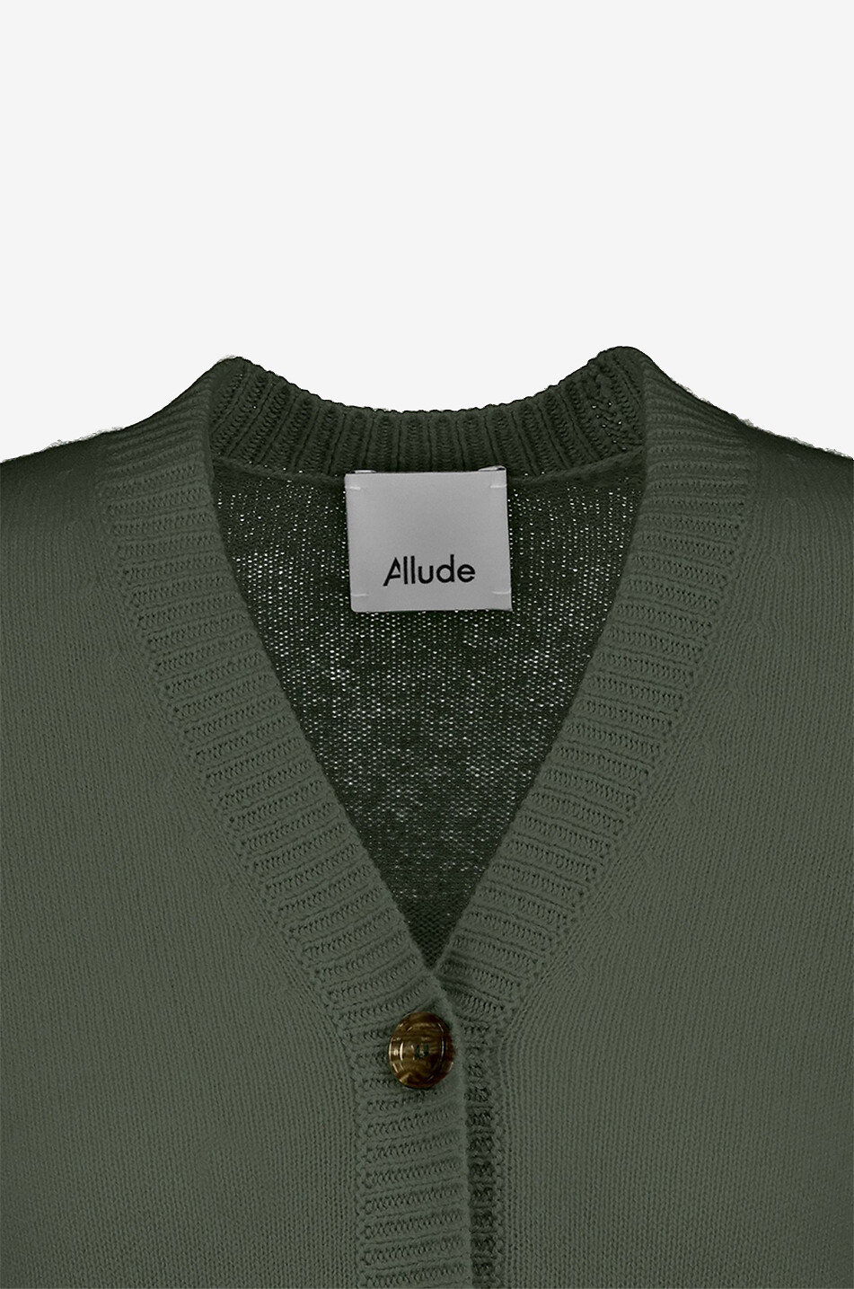 Cardigan boutonné à col V en cachemire