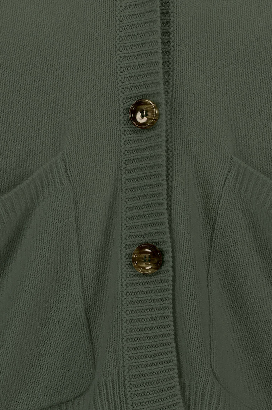 Cardigan boutonné à col V en cachemire