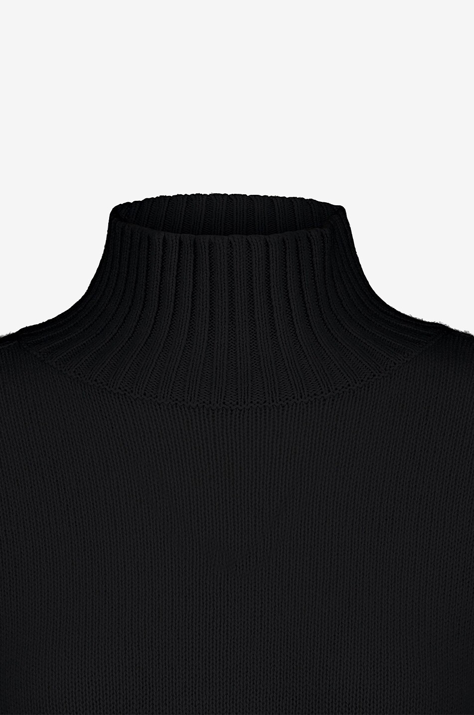 ALLUDE Pull à col entonnoir en cachemire Femme NOIR 3