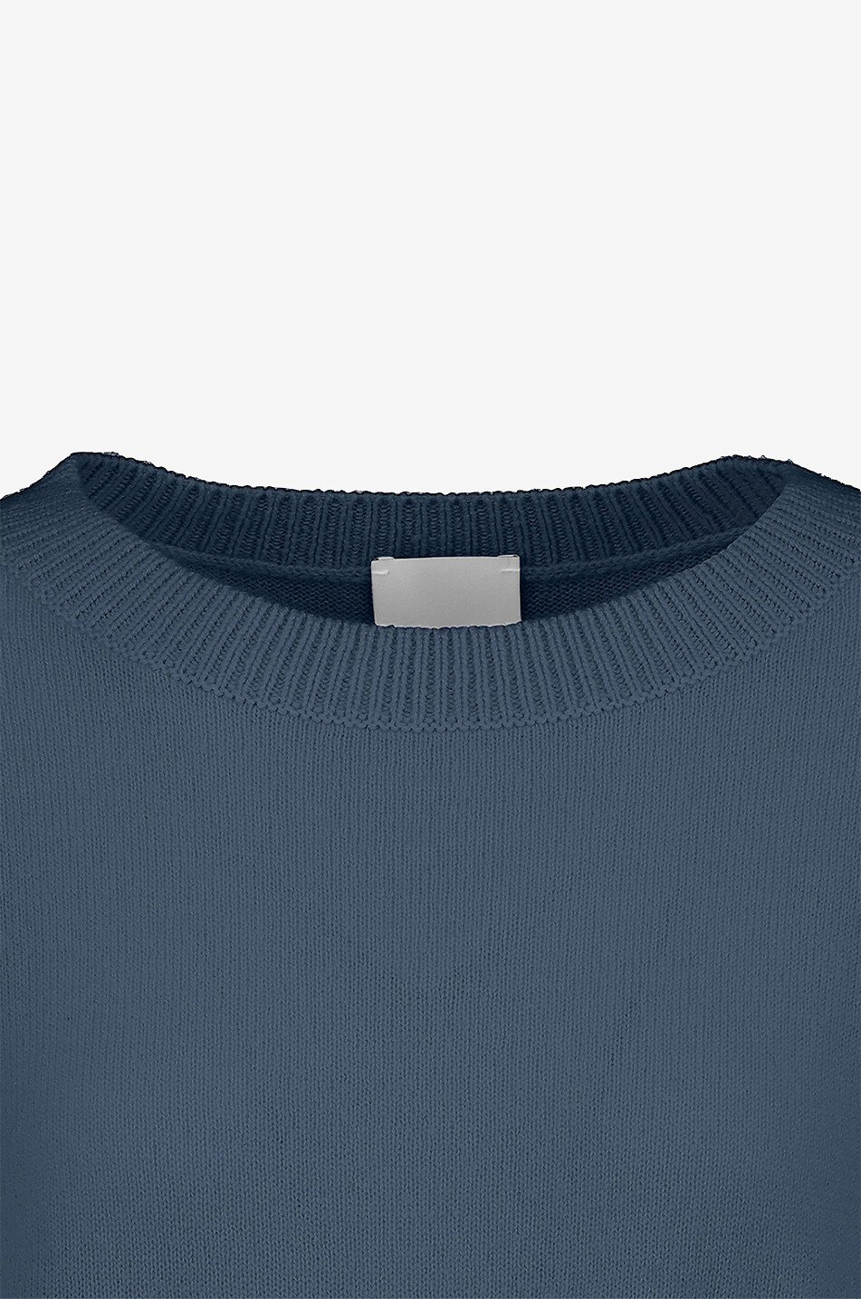 ALLUDE Pull boxy à col rond en cachemire Femme BLEU 3