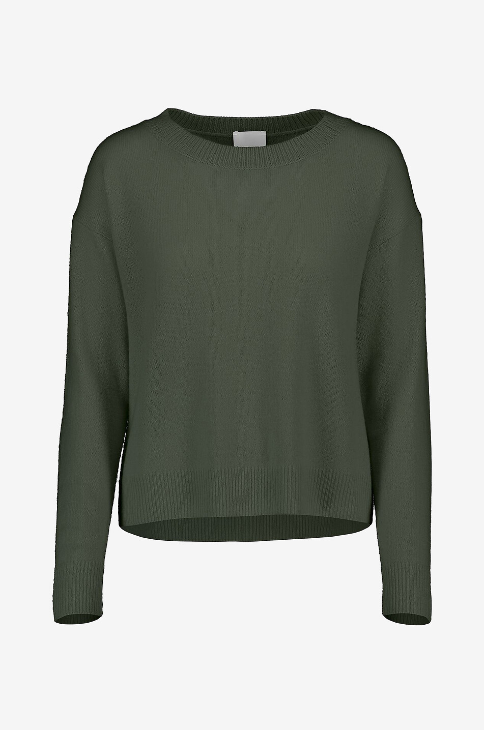 ALLUDE Boxy-Pullover mit Rundhalsausschnitt aus Kaschmir Damen DUNKELGRÜN 1