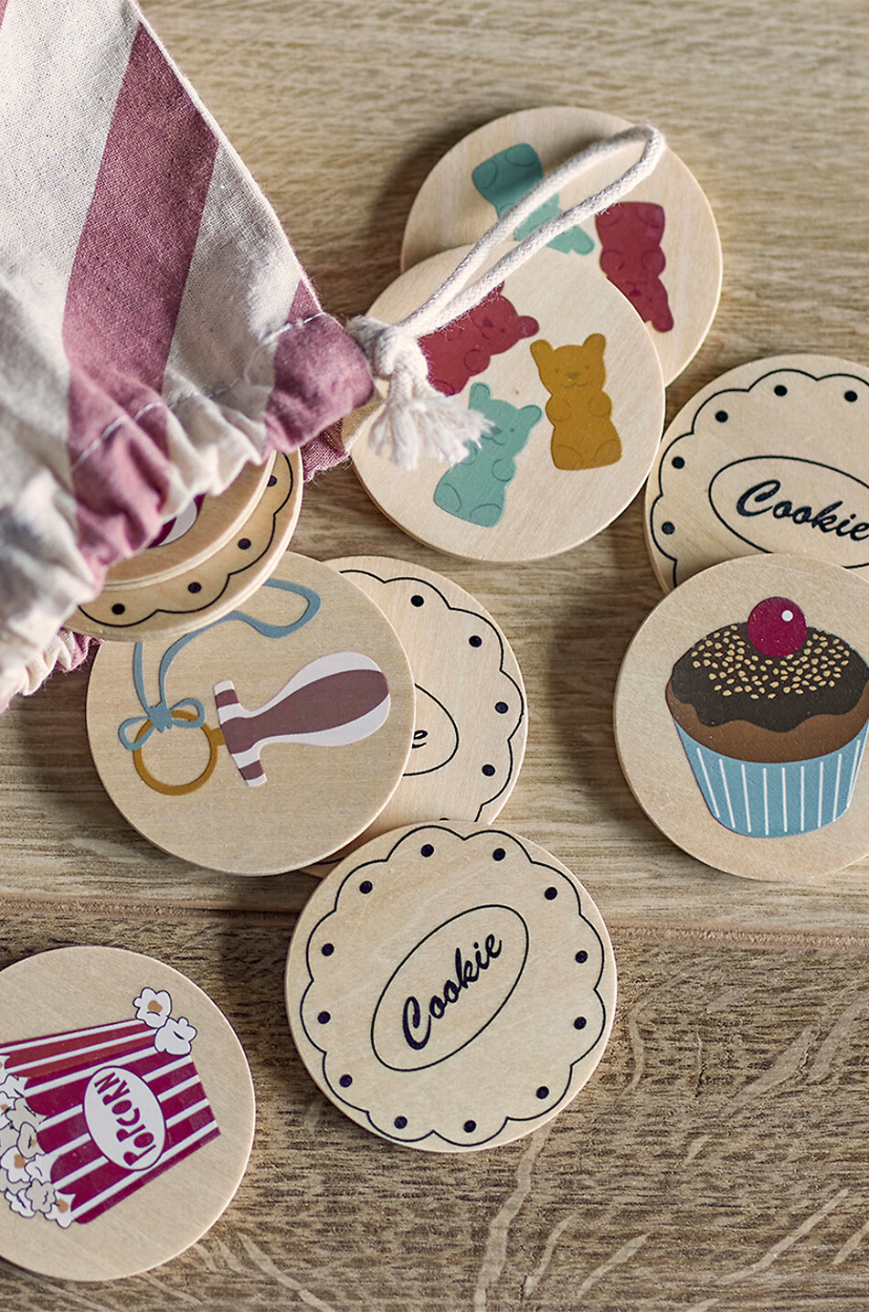 BLOOMINGVILLE Memory-Spiel für Kinder aus Holz Sesse Baby BUNT 2
