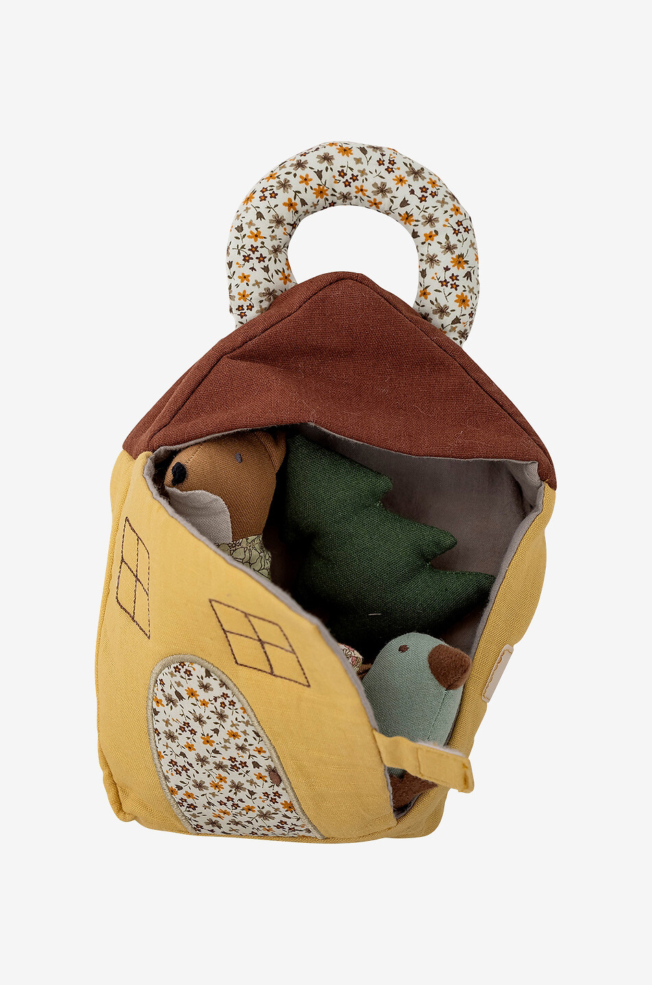 BLOOMINGVILLE Plüschset Haus Fuchs Vogel und Pflanzen Tio Baby BUNT 6