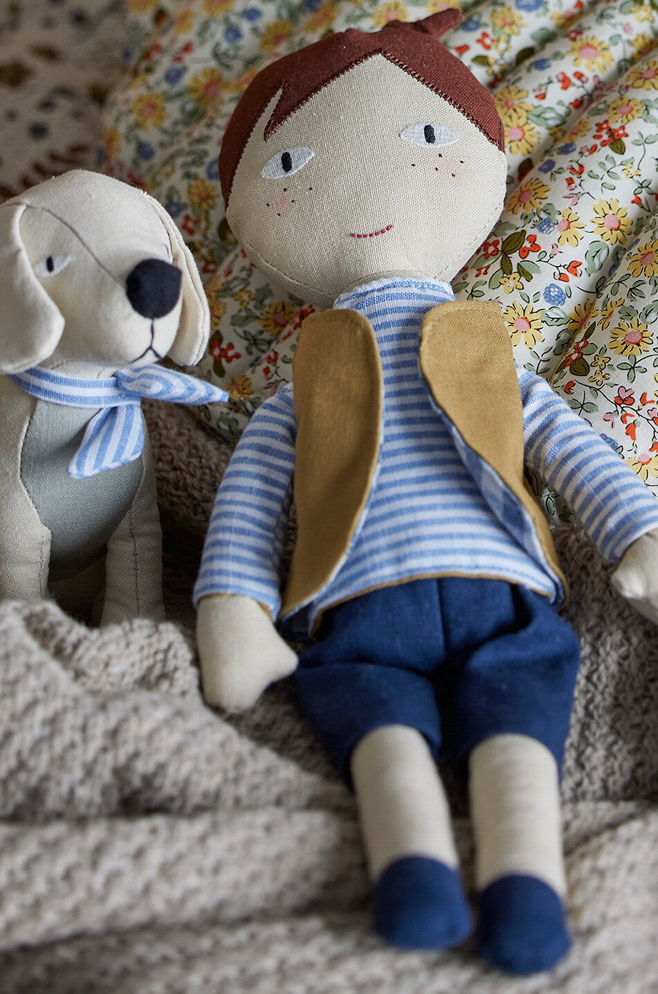 BLOOMINGVILLE Hilbert little boy and dog cotton dolls Baby MULTI COLOURED 2