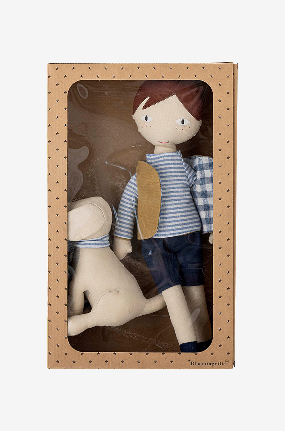 BLOOMINGVILLE Hilbert little boy and dog cotton dolls Baby MULTI COLOURED 7
