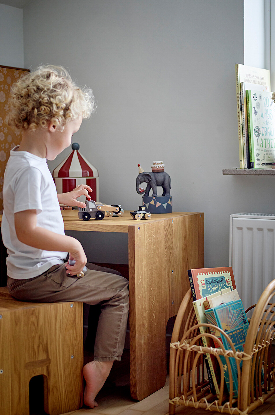 BLOOMINGVILLE Kleine Fahrzeuge aus Holz Ariston Baby BUNT 4