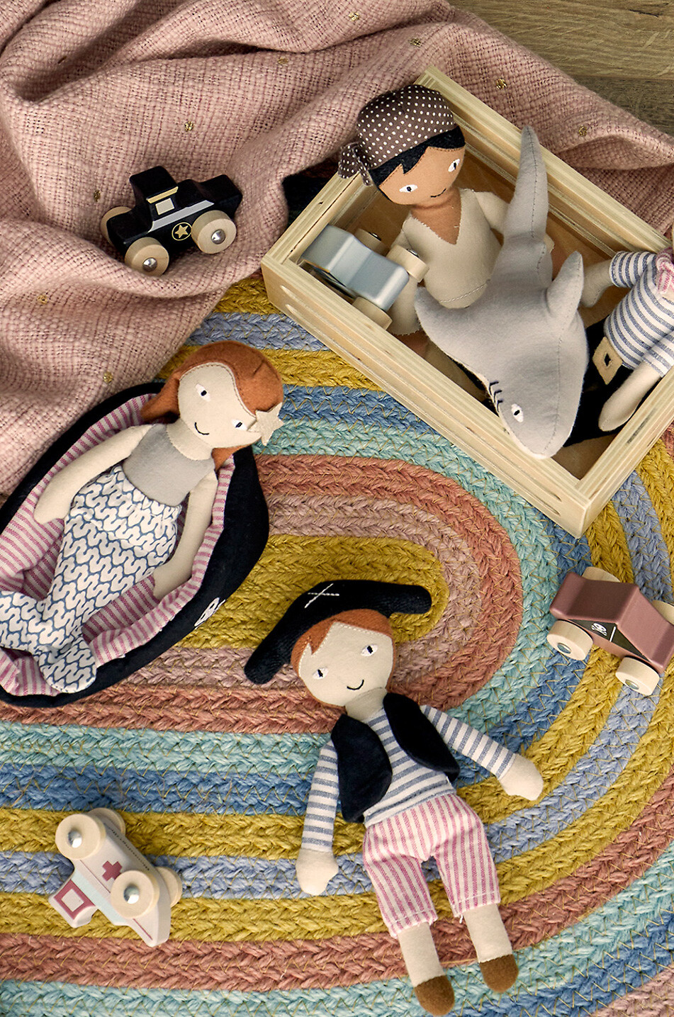 BLOOMINGVILLE Mio cotton pirates and shark dolls Baby MULTI COLOURED 2