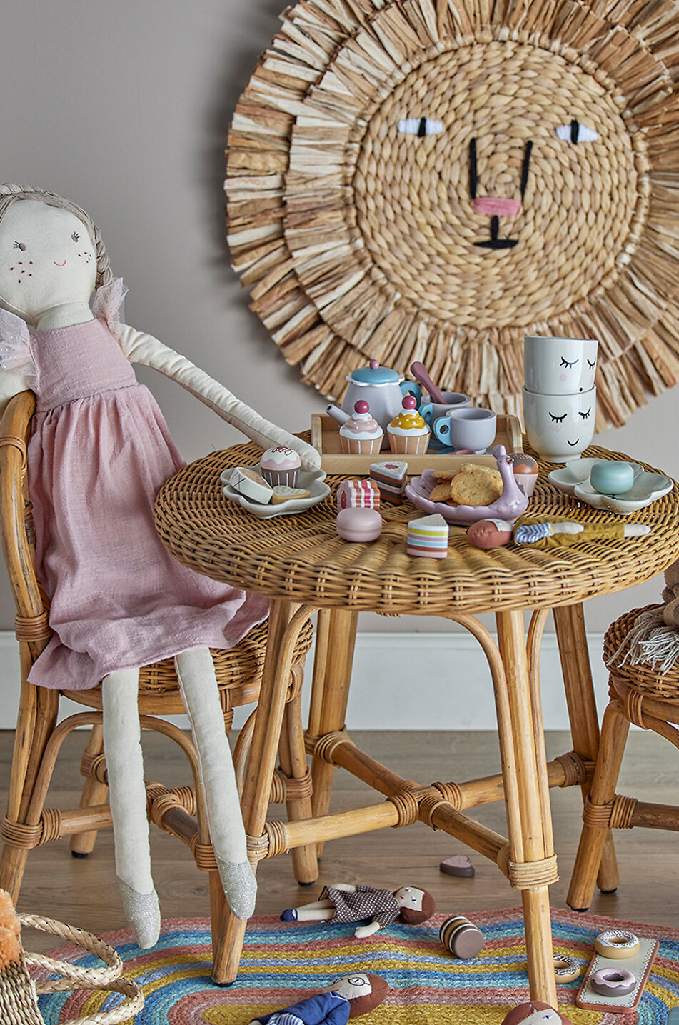 BLOOMINGVILLE Gentrim children's tea time play set in wood Baby MULTI COLOURED 3