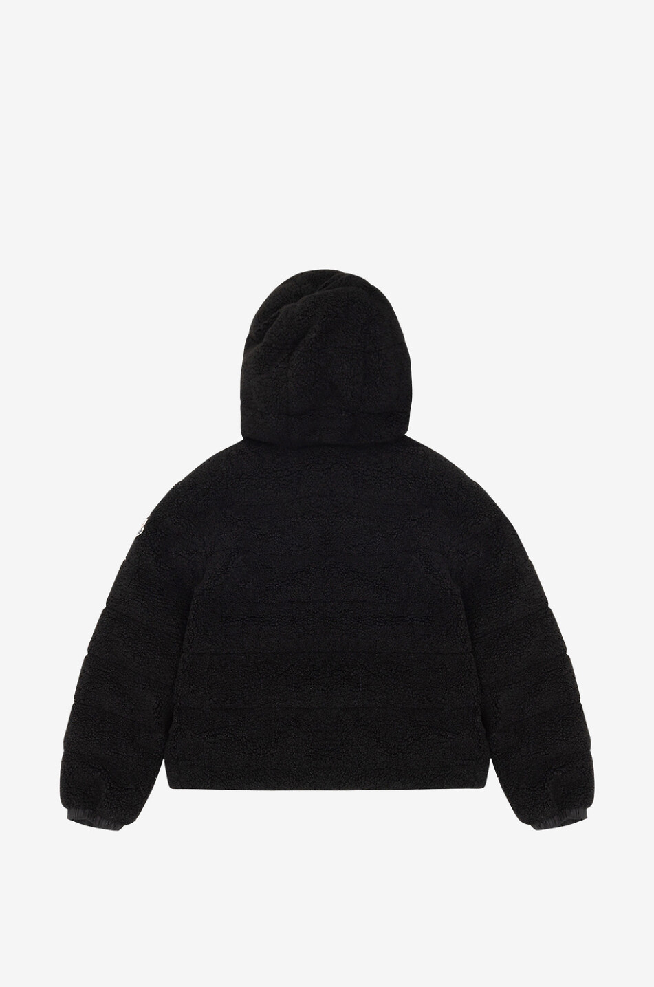 MONCLER Doudoune à capuche en peluche et nylon fille Audrieu Fille NOIR 2