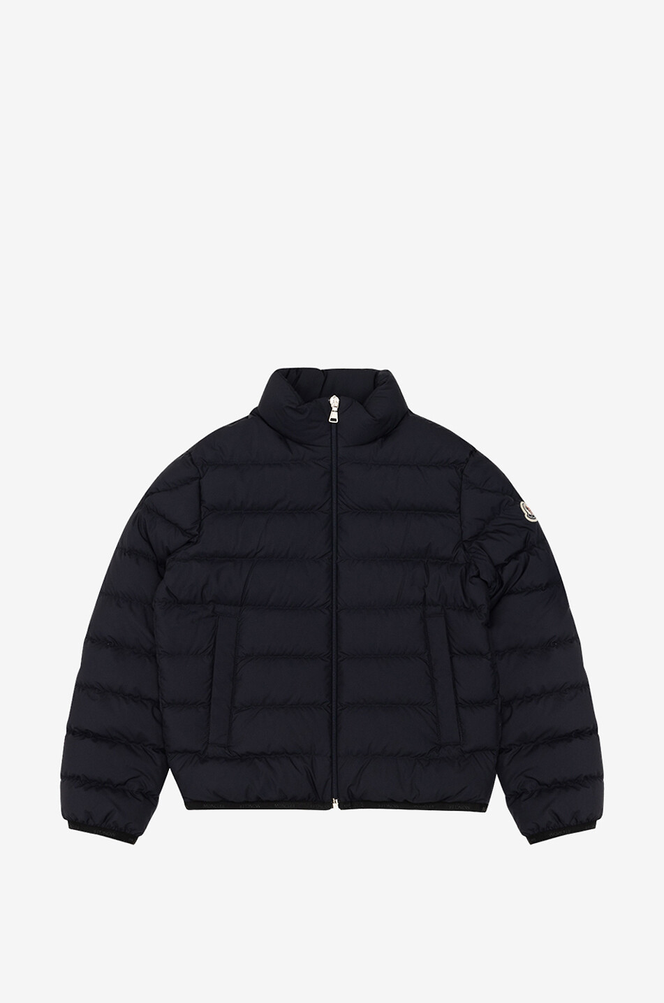 MONCLER Baudinet matte nylon boy's down jacket with stand-up collar Boy BLACK 1
