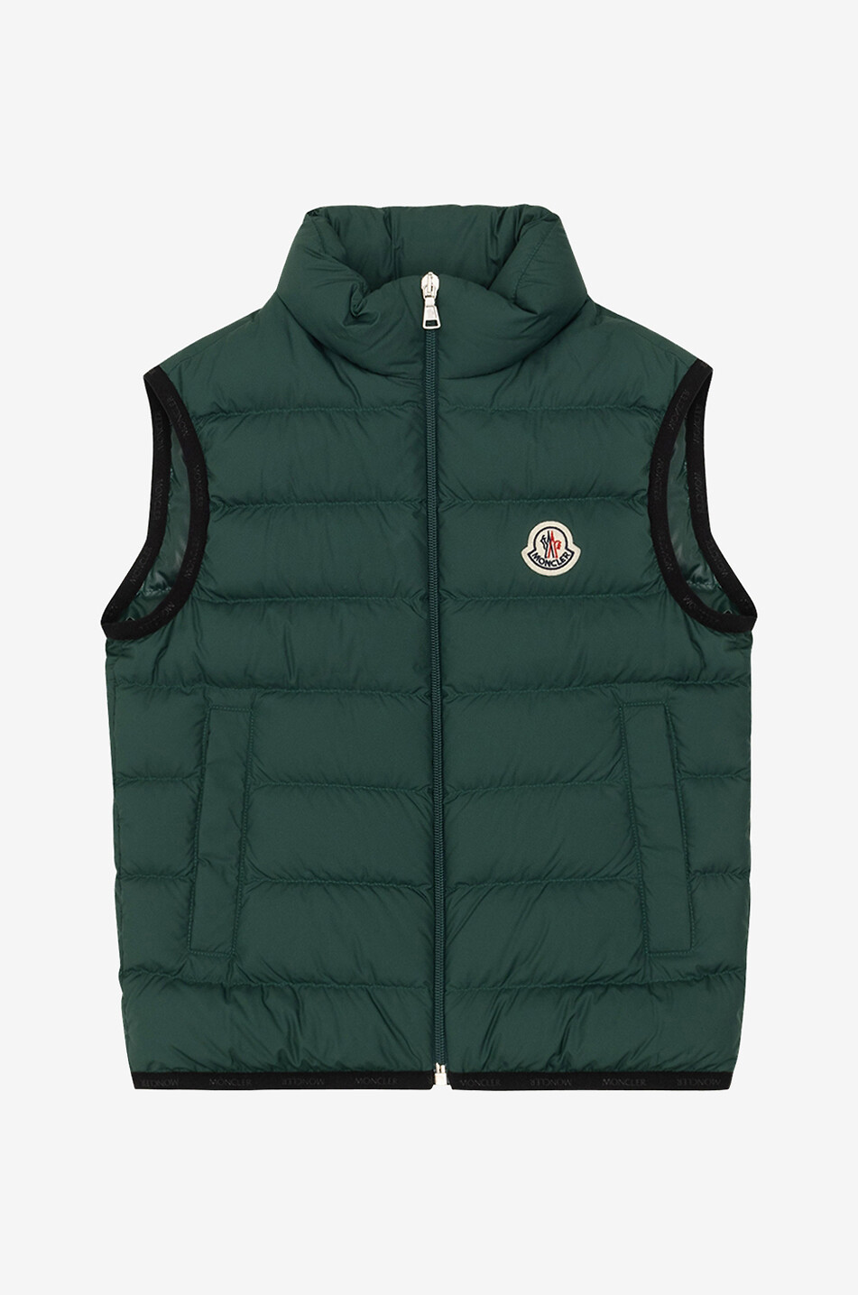 MONCLER Gilet en duvet à col montant garçon Contrin Garçon VERT 1