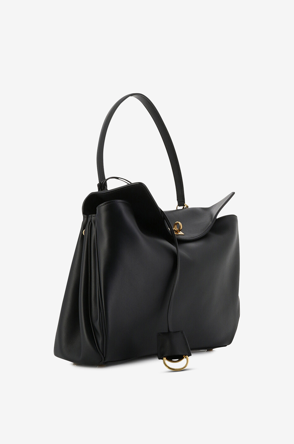 BALENCIAGA Rodeo Medium smooth calfskin handbag Women BLACK 2
