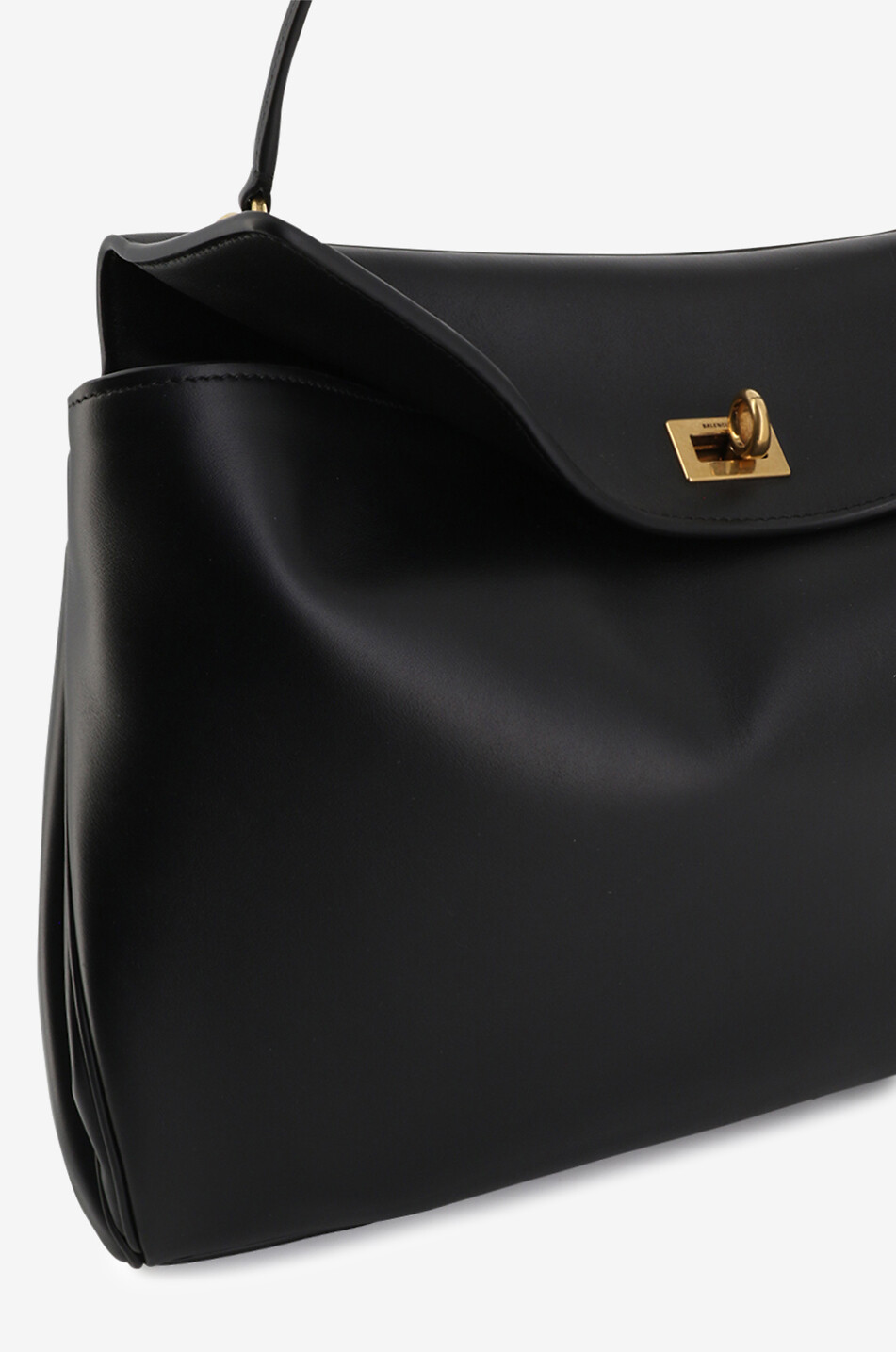BALENCIAGA Rodeo Medium smooth calfskin handbag Women BLACK 6