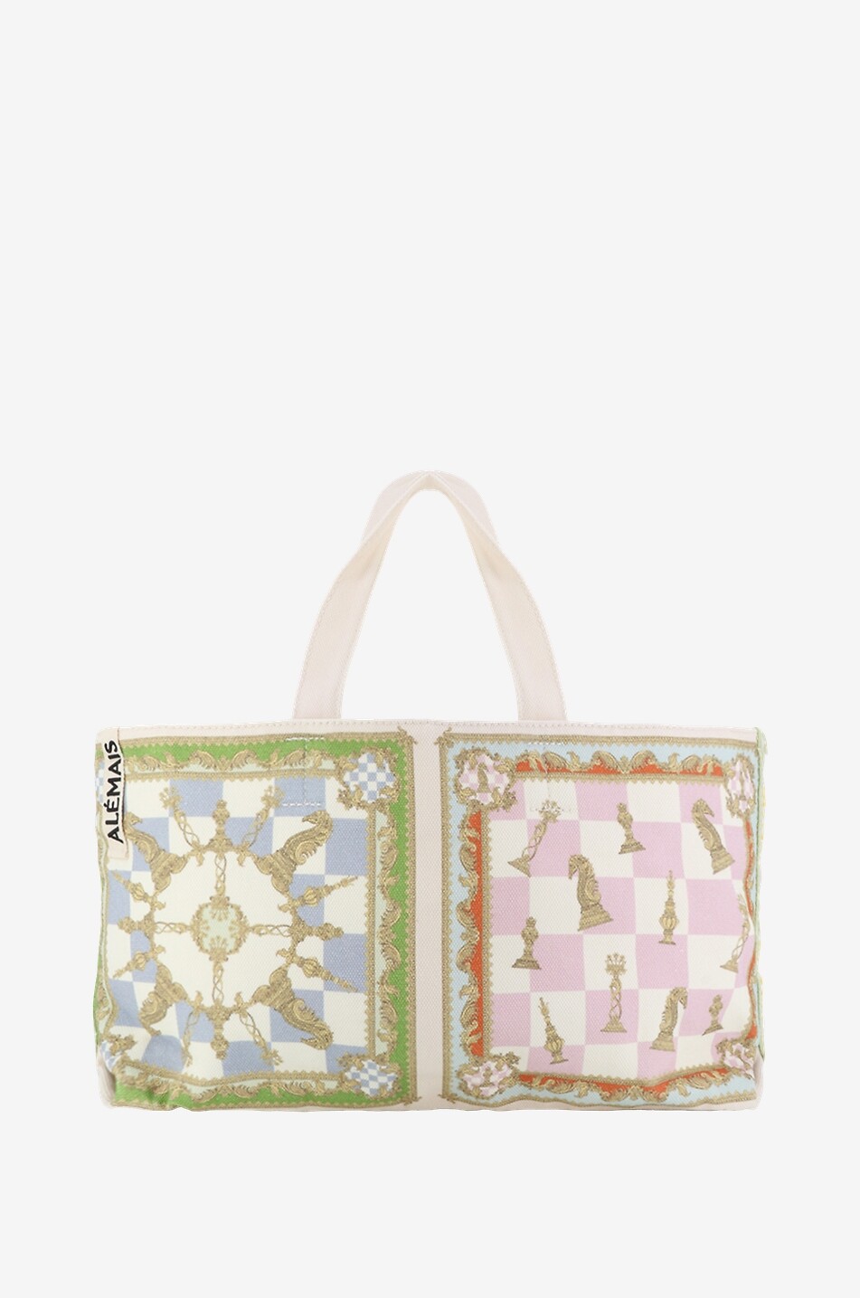 ALEMAIS Shopper aus Baumwollcanvas Checkmate Oversize Damen BUNT 1