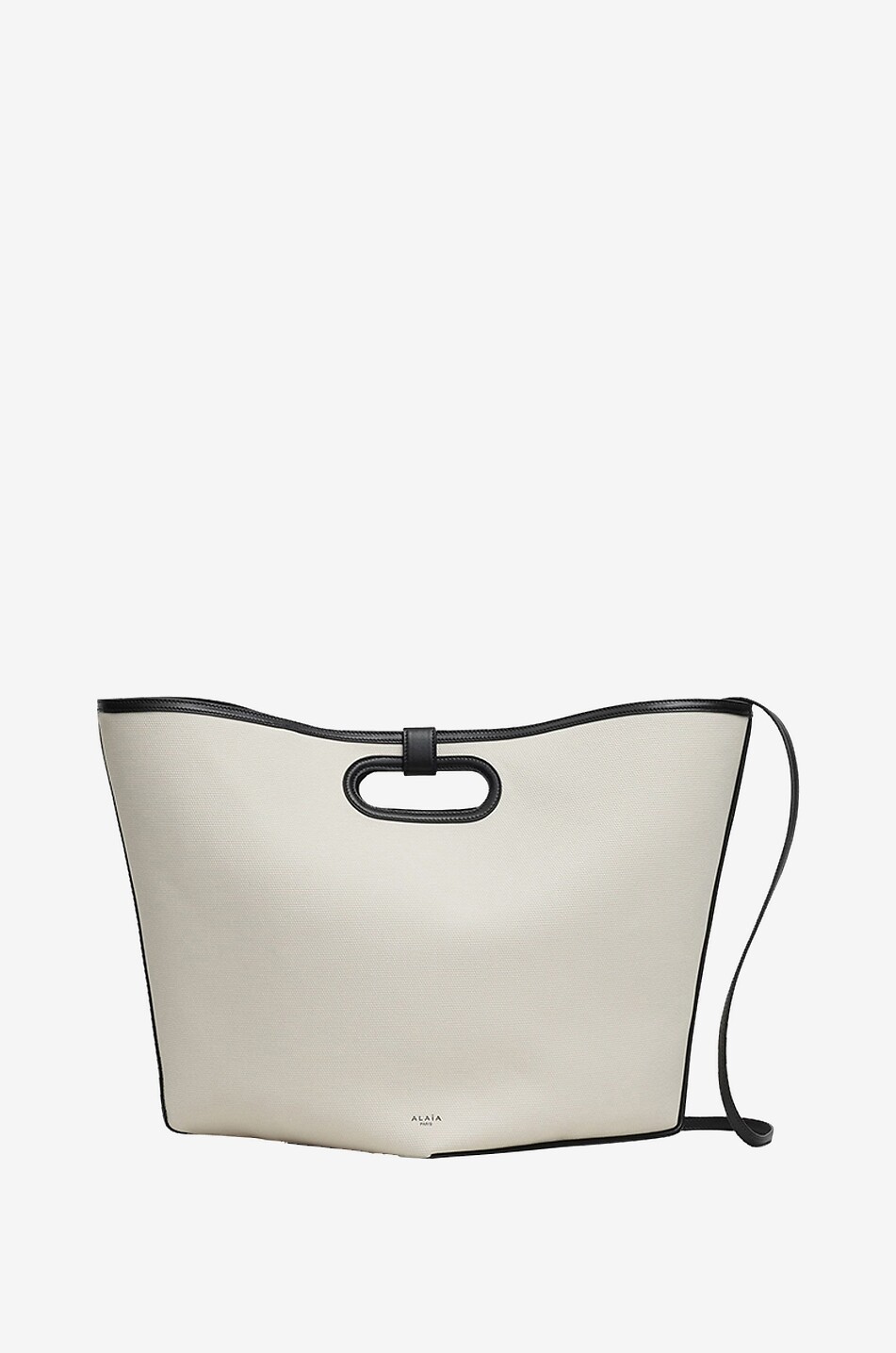 Sac cabas en toile de coton et cuir Folded Large