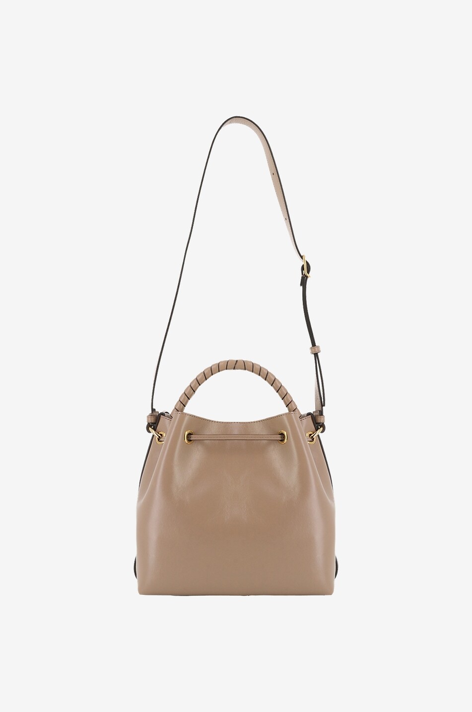 CHLOE Sac seau en cuir lisse brillant Marcie Femme BEIGE 3