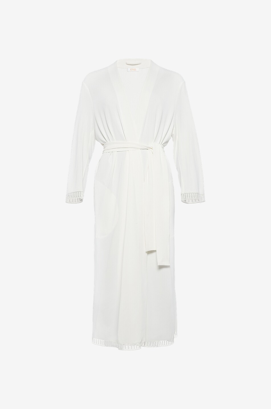 Peignoir en jersey et dentelle Violette Graphic