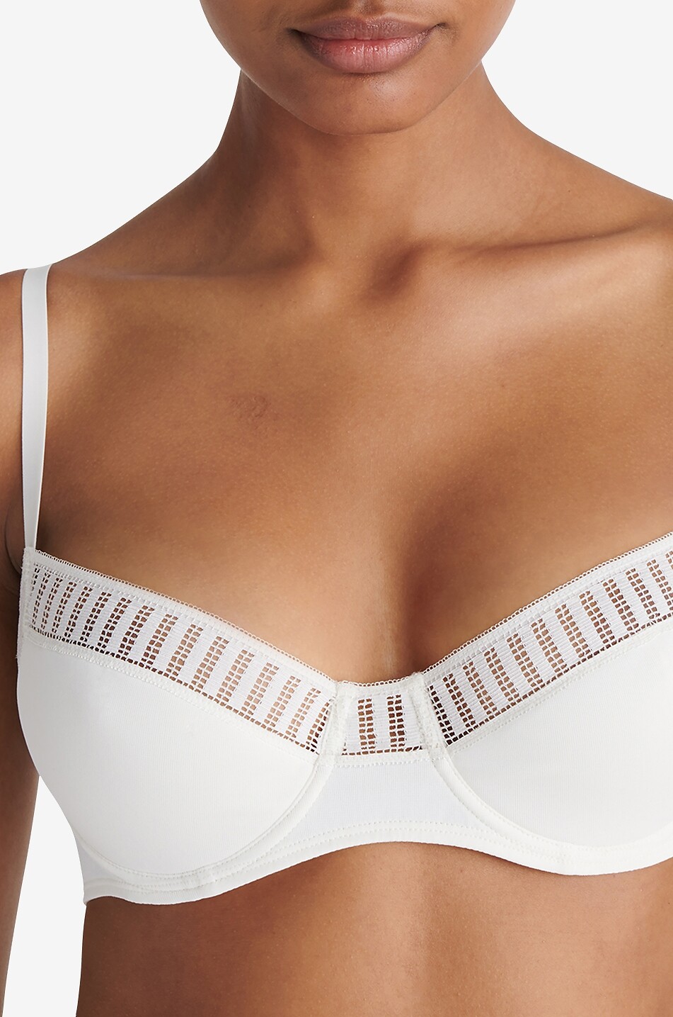 ERES Büstenhalter aus Jersey und Spitze Justine Graphique Damen CREMEFARBEN 5