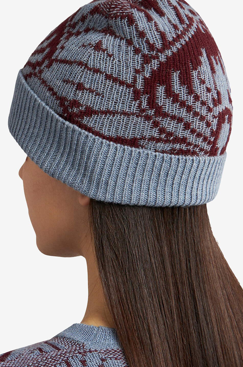 Mütze im Jacquard-Strick Paisley Thistle