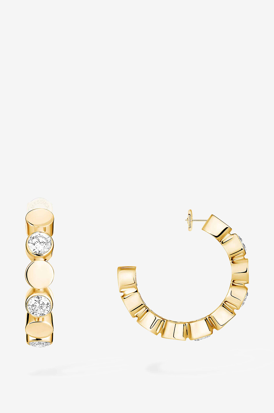 MESSIKA Creolen aus Gold und Diamanten D-Vibes Damen GELB 2