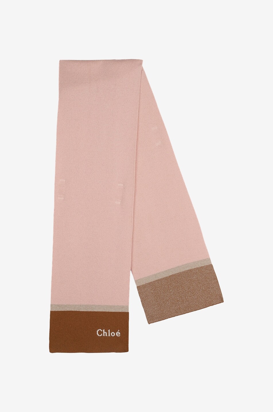 Colourblock girl's knit scarf