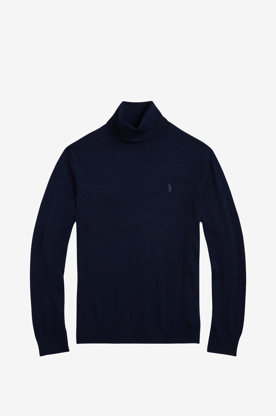 Pony turtleneck fine-gauge merino wool jumper