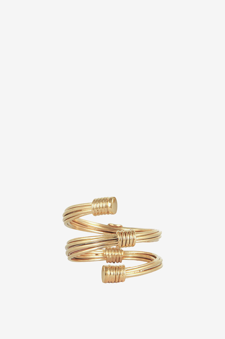 GAS BIJOUX Bague dorée en spirale Ariane Liane Femme DORE 1
