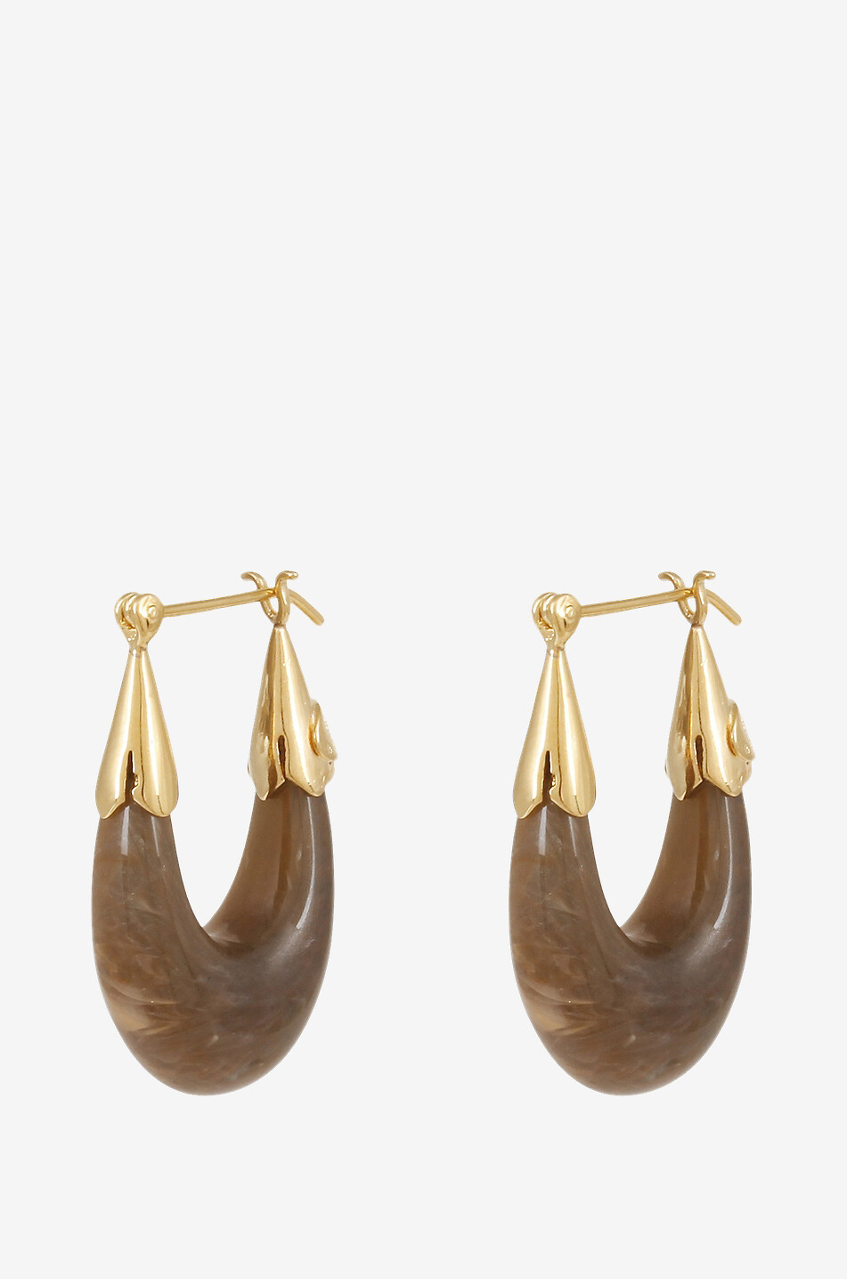 Ecume Earrings Acetate Gold in Blue Ecume Earrings Acetate Gold in Blue