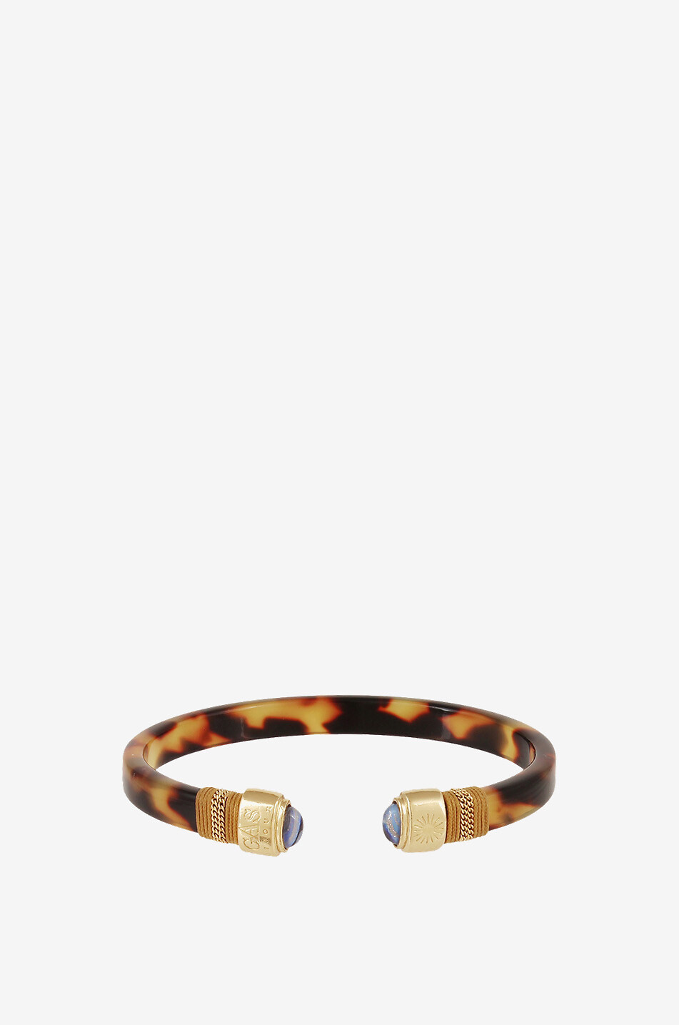 GAS BIJOUX Sarina Bis tortoise effect acetate bangle Women BROWN 1
