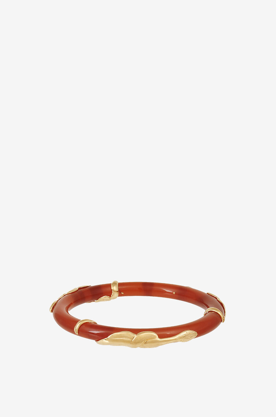 Cobra acetate and brass bangle