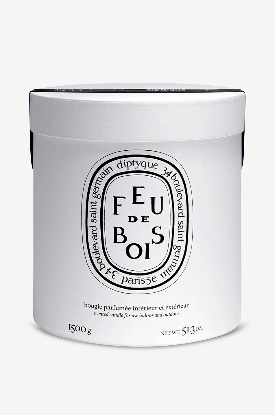 DIPTYQUE Duftkerze für innen und aussen Feu de Bois - 1500 g Haus WEISS 3