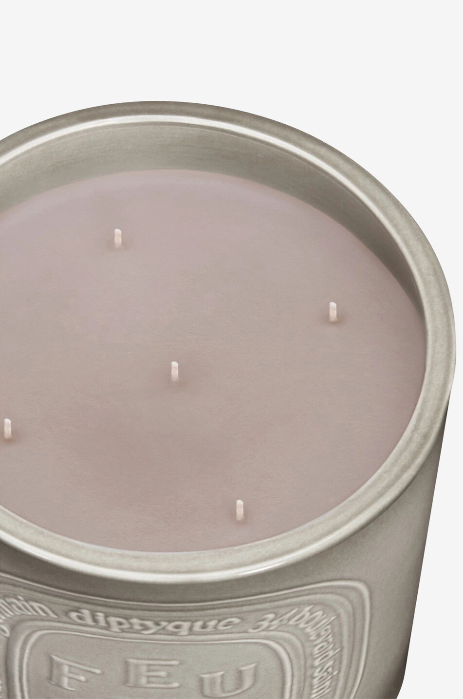 DIPTYQUE Duftkerze für innen und aussen Feu de Bois - 1500 g Haus WEISS 4