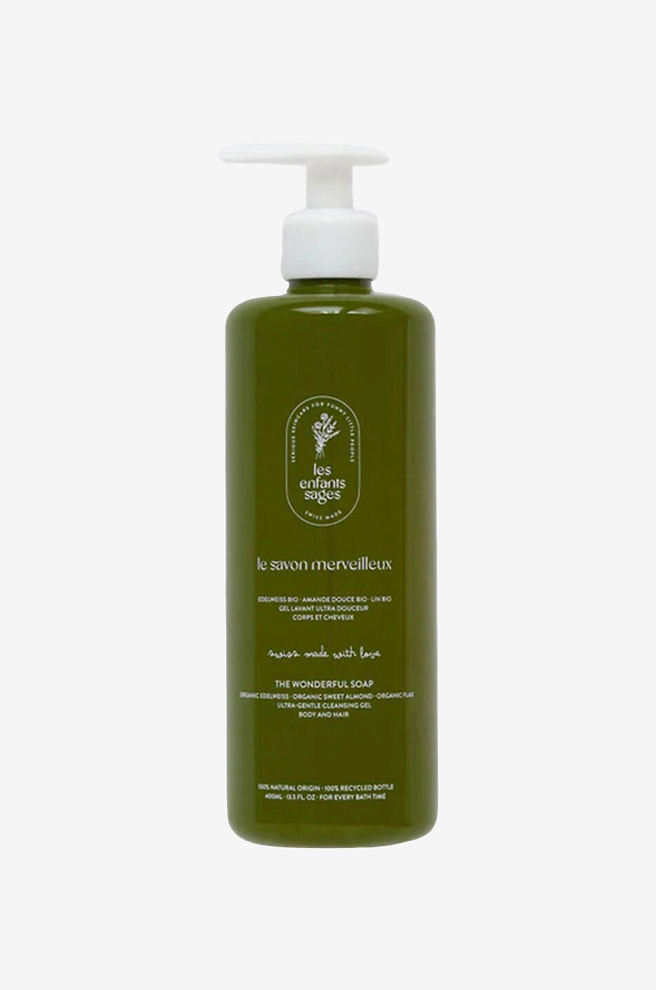 LES ENFANTS SAGES Gel lavant ultra-doux corps et cheveux Le Savon Merveilleux - 400 ml Unisexe Incolore 1