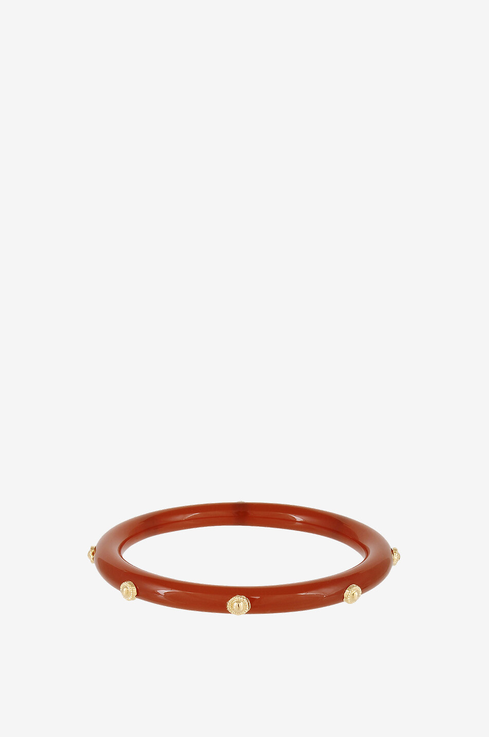 GAS BIJOUX Jonc en acétate et métal doré Caftan Bis Femme ROUGE 1
