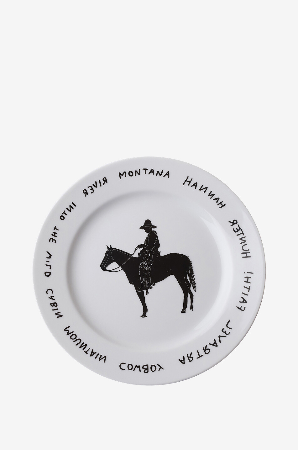 Assiettes plates en porcelaine Montana x Artravel