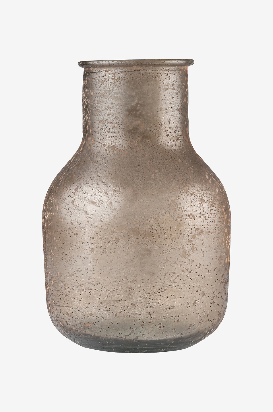 Malaga frosted effect glass pot