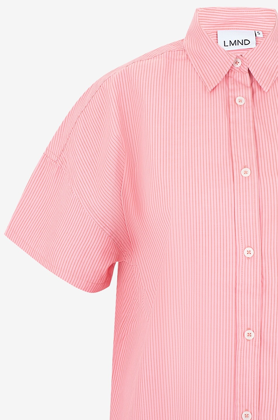 Chemise à manches courtes rayée en coton Chiara