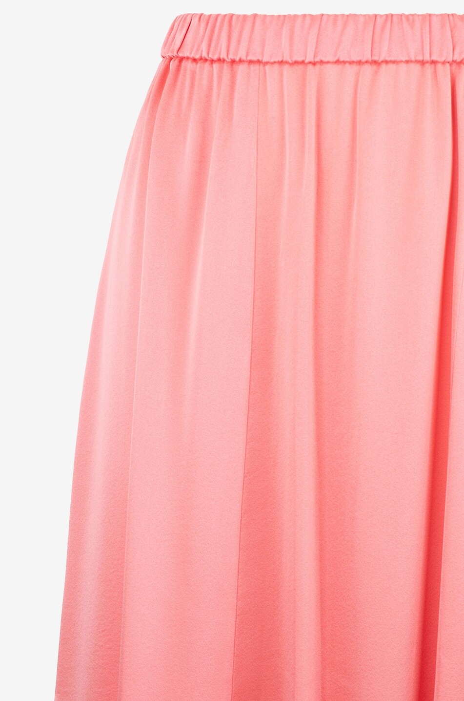 Jupe midi en soie