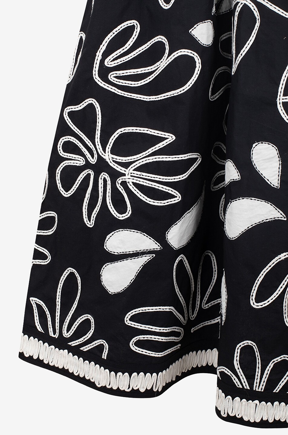 ULLA JOHNSON Hollis cotton strap midi dress Women BLACK 3