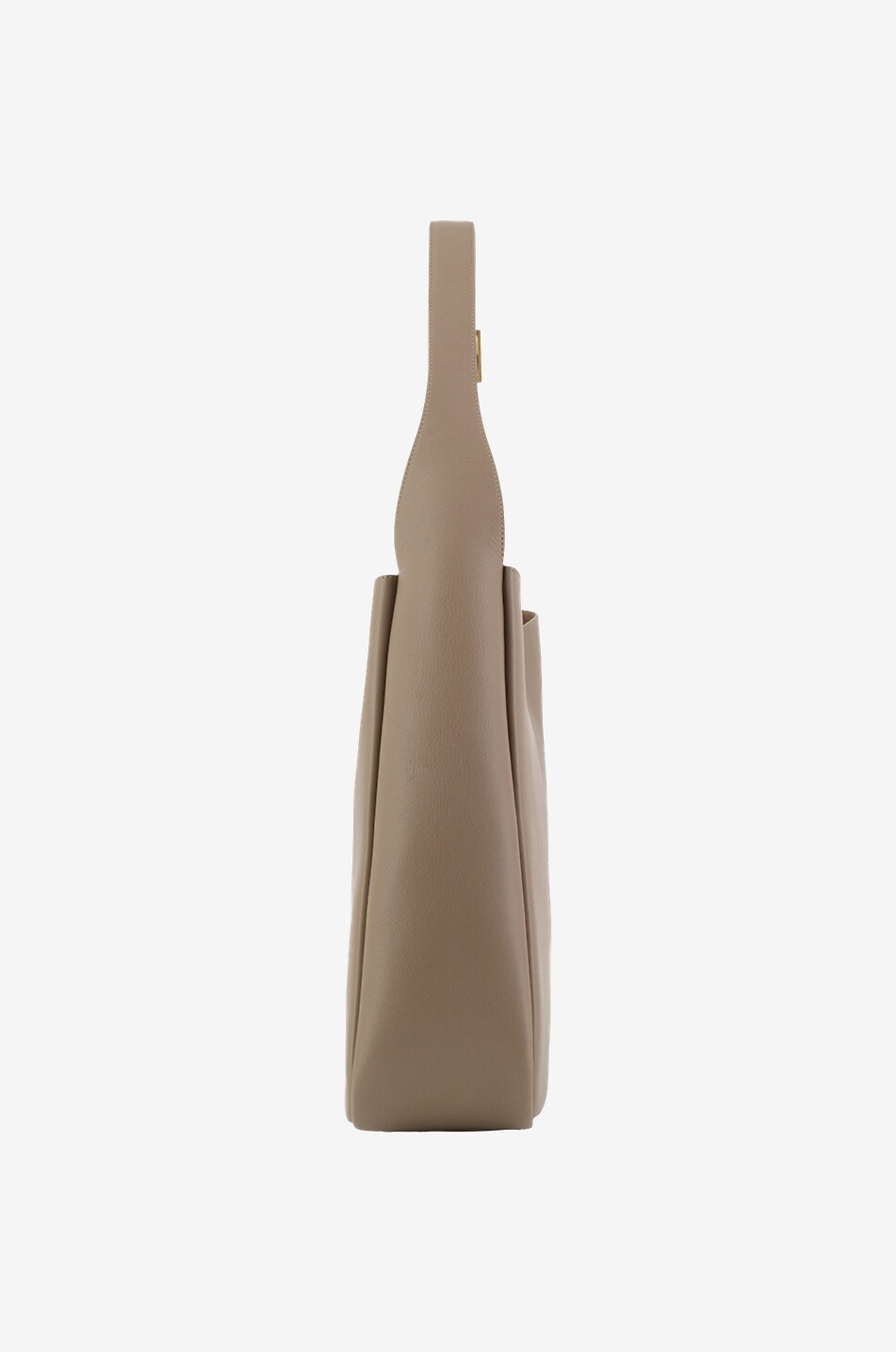 SAINT LAURENT PARIS Sac hobo souple en cuir grainé Le 5 à 7 Femme BEIGE 4